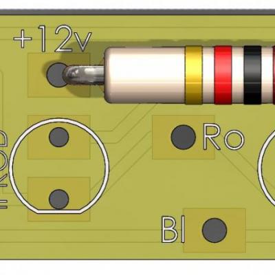 KEC005 - Kit Eclairage 2x2 LED Ø3mm Blanc / Rouge DCC